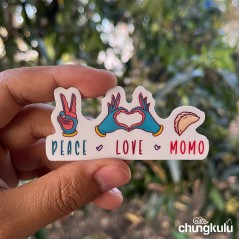 Peace Love Momo | Sticker