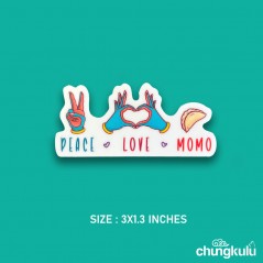 Peace Love Momo | Sticker