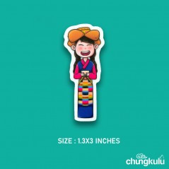 Girl in Chupa | Sticker