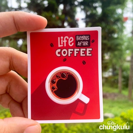 Life Begin After Coffee | Sticker