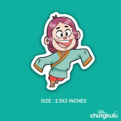 Girl in Blue Chupa | Sticker